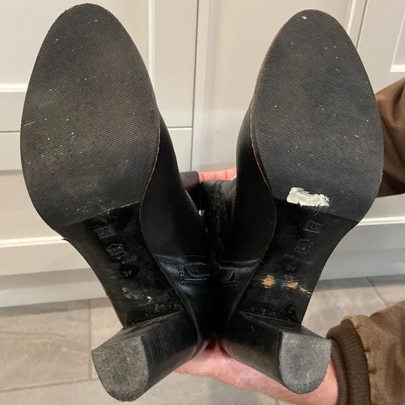 ESCADA Leather Knee-high Boots, Sz 39 - Picture 14 of 16